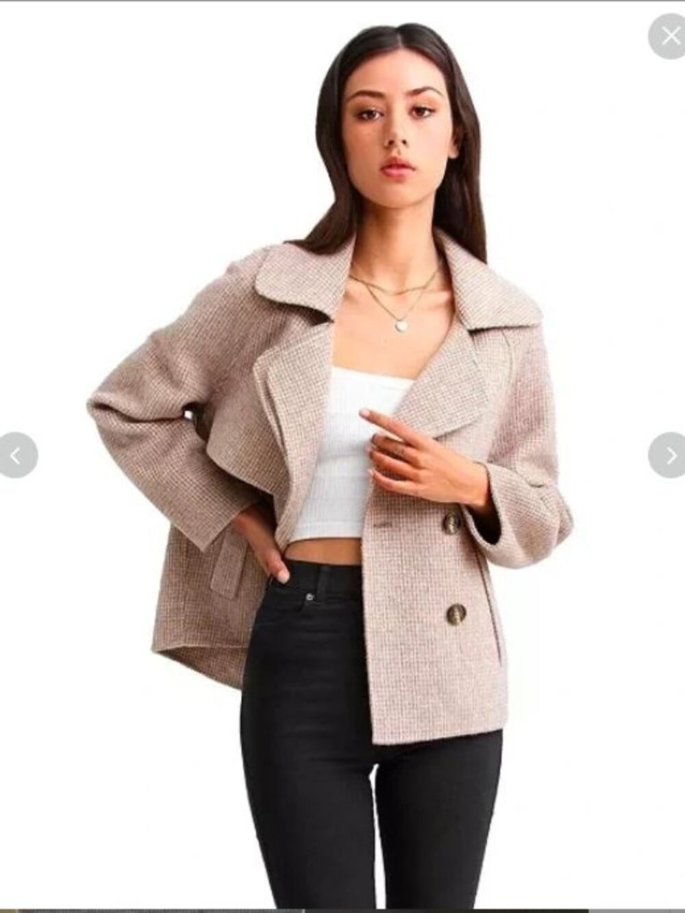 Belle & Bloom Women's I'm Yours Wool Blend Peacoat size S